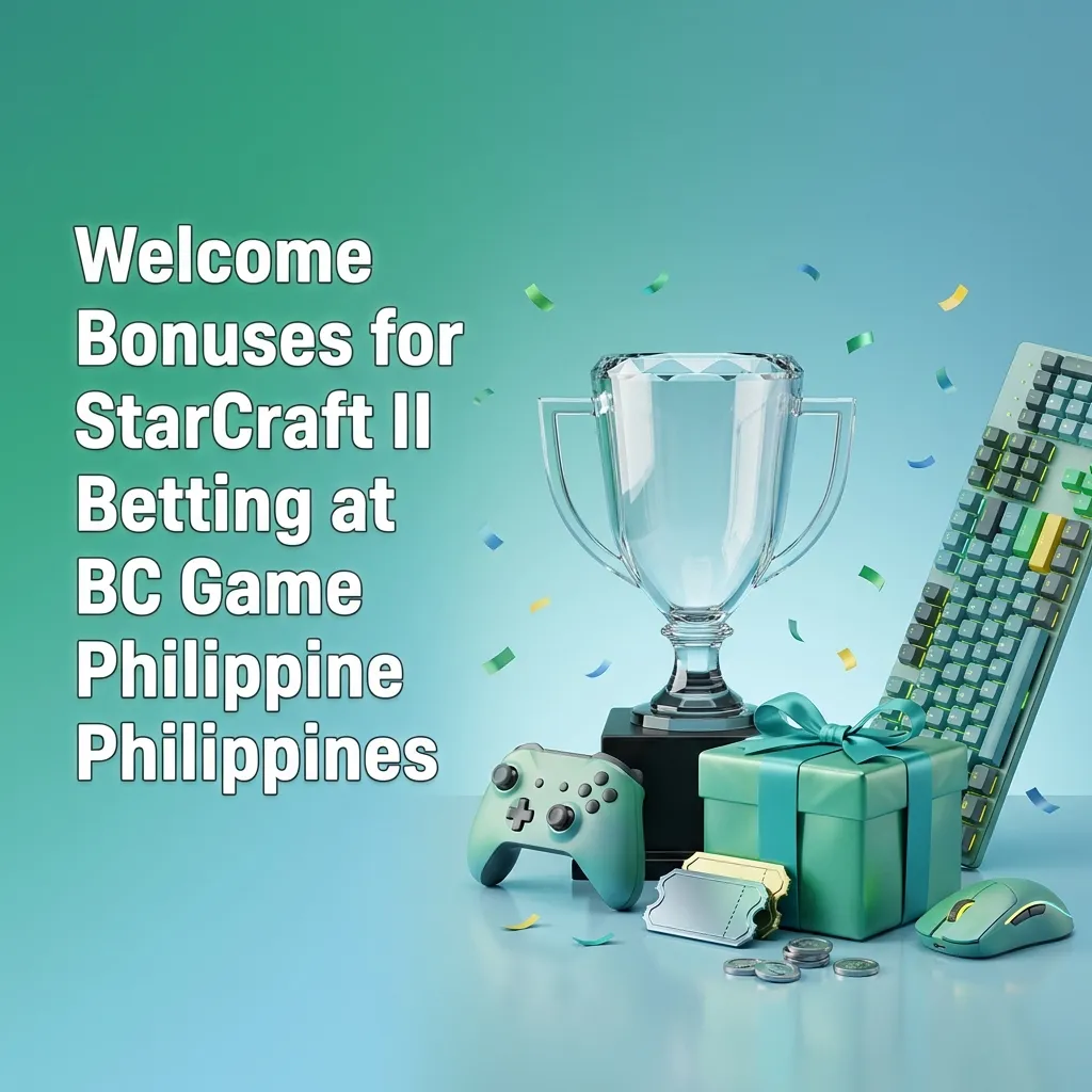BC Game Philippines welcome bonus interface showing 470% bonus up to 224,000 PHP for StarCraft II betting